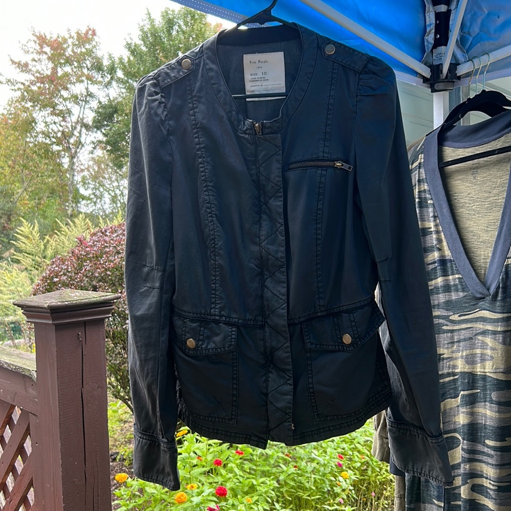 Free People Canvas-Like-Cotton Jacket
